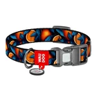 Kép 2/4 - Waudog "Oranges" nylon dog collar with QR code, size XL