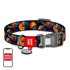 Kép 1/4 - Waudog "Oranges" nylon dog collar with QR code, size XL
