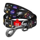 Kép 1/2 - Waudog nylon dog leash, pattern "NASA21", width 25 mm, length 122 cm.