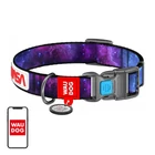 Kép 1/4 - Waudog nylon dog collar with QR code "NASA21", size XL