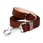 Kép 1/2 - WAUDOG natural leather dog leash 20 mm wide, 122 cm long brown