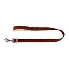Kép 2/2 - WAUDOG natural leather dog leash 20 mm wide, 122 cm long brown