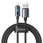 Kép 1/5 - Mcdodo CA-5660 USB-A to Lightning cable with flashing light 1.2m (black)