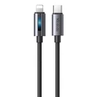Kép 2/5 - Mcdodo CA-5710 USB-C to Lightning cable with 36W flashing light 1.2m (black)