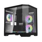 Kép 1/10 - Darkflash FT350 számítógépház + 5 ARGB ventilátor (fekete)