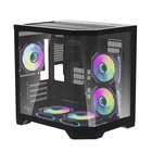 Kép 8/10 - Darkflash FT350 számítógépház + 5 ARGB ventilátor (fekete)