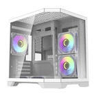 Kép 1/10 - Darkflash FT350 számítógépház + 5 ARGB ventilátor (fehér)
