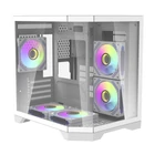 Kép 8/10 - Darkflash FT350 számítógépház + 5 ARGB ventilátor (fehér)