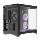 Kép 8/10 - Darflash FT418 számítógépház + 6 ARGB ventilátor (fekete)