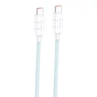 Kép 1/2 - Foneng XS02 60W USB-C to USB-C cable, 1.2m (blue)