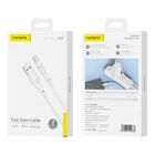 Kép 2/2 - USB-A to USB-C cable Foneng X101 3A, 1.2m (white)