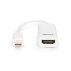 Kép 4/4 - Digitus AK-340411-001-W video átalakító kábel 0,15 M Mini DisplayPort HDMI Fehér