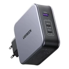 Kép 2/2 - Ugreen Nexode 140W C289, GaN, 2x USB-C, USB hálózati töltő (fekete) + USB-C 2m kábel