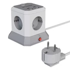 Kép 1/2 - BlitzWolf BW-EC1 asztali töltő és elosztó (4x 230V, 2xUSB-A + 2x USB-C)