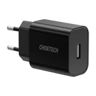 Kép 1/3 - Choetech Q5002 12W USB-A hálózati töltő (fekete)