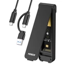 Kép 2/2 - SSD M.2 NVMe 10Gbps Ház FIDECO M210CP Fekete (USB-C/USB 3.2)