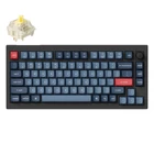 Kép 2/2 - Keychron V1 Max QMK/VIA Knob Version Banana Switch vezeték nélküli mechanikus billentyűzet (fekete)