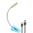 Kép 2/2 - Vezeték nélküli lámpa Glocusent mini GLCSNTBL103B csíptethető könyvvilágítás, USB-C Kék