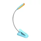 Kép 1/2 - Vezeték nélküli lámpa Glocusent mini GLCSNTBL103B csíptethető könyvvilágítás, USB-C Kék