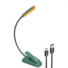 Kép 2/2 - Vezeték nélküli lámpa Glocusent mini GLCSNTBL102G csíptethető könyvvilágítás, USB-C zöld