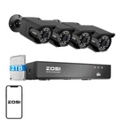 Kép 1/3 - Négy IP kamera ZOSI C105 WiFi 8MP + felvevő + HDD 2TB