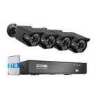 Kép 2/3 - Négy IP kamera ZOSI C105 WiFi 8MP + felvevő + HDD 2TB