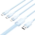 Kép 2/2 - USB 2.0 A-3in1 3A kábel Vention CTPLG 1.5M (kék)