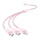 Kép 1/2 - USB 2.0 A-3in1 3A kábel Vention CTPPG 1.5M (rózsaszín)