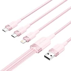 Kép 2/2 - USB 2.0 A-3in1 3A kábel Vention CTPPG 1.5M (rózsaszín)