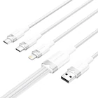 Kép 2/2 - USB 2.0 A-3in1 3A kábel Vention CTPWG 1.5M (fehér)