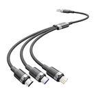 Kép 1/2 - USB 2.0 A-3-in-1 6A kábel Vention CTRBG 1.5M (fekete)