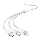 Kép 1/2 - USB 2.0 A-3-in-1 6A kábel Vention CTRWG 1.5M (fehér)