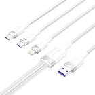 Kép 2/2 - USB 2.0 A-3-in-1 6A kábel Vention CTRWG 1.5M (fehér)