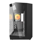 Kép 5/10 - Darkflash DY470 számítógépház (fekete) + 4 ventilátor + GPU konzol