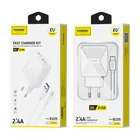 Kép 6/6 - Foneng EU50 GaN töltő, 35W 2x USB-C-Lightning (fehér)