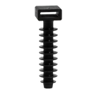 Kép 1/2 - Beüthető kábelkötegelő tipli, UV-álló, fekete  d=8mm, A=10,6×3,1mm, PA6.6