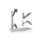 Kép 3/5 - Digitus DA-90354 asztali TV konzol 68,6 cm (27") Ezüst Fali