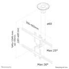 Kép 9/9 - Neomounts by Newstar FPMA-C400 152,4 cm (60") Fekete