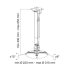 Kép 2/11 - Techly ICA-PM 16 project mount Wall/ceiling Silver
