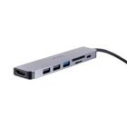 Kép 9/10 - UNITEK HUB USB-C H1118A; USB-A x3, USB-C, HDMI, SD, microSD