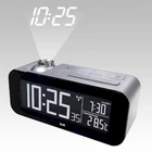 Kép 1/2 - Rádió-Távirányítású Ébresztőóra LCD Bronz/Fekete