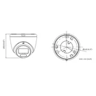 Kép 3/3 - Hikvision DS-2CD1063G2-LIU 2.8mm PL 6 MP Okos Hybrid Fény Fix Bullet Hálózati Kamera