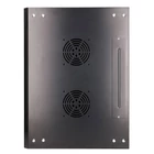 Kép 6/6 - Extralink 9U 600X450 WALL-MOUNTED RACKMOUNT CABINET BLACK Falra szerelhető állvány Fekete