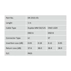 Kép 5/5 - Fiber Optic Multimode Patch Cord, LC / ST
