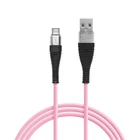 Kép 5/6 - Delight 55439A ADATKÁBEL - MICROUSB - SZILIKON BEVONAT - 4 SZÍN 2M