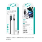 Kép 2/4 - Usams SJ546USB01 ADATKÁBEL TYPE-C - TYPE-C