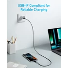 Kép 3/4 - ANKER Töltőkábel, 322, USB-C - USB-C, 1,8 méteres, fekete - A81F6G11