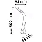 Kép 3/4 - Avide ABLDLBLC6WBR ASZTALI LÁMPA LED ÜZLETI BŐRHATÁSÚ NAPTÁR BARNA 6W
