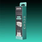 Kép 2/2 - AVAX Hálózati töltő USB-A USB-C 20W, fehér