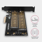 Kép 4/7 - AXAGON PCEM2-D PCIe NVMe+SATA M.2 Adapter